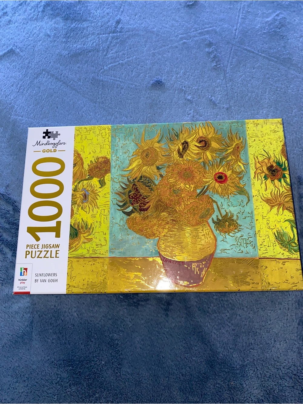 Gorgeous 1000 piece puzzle - Mindbloggers Sunflowers by Van Gogh